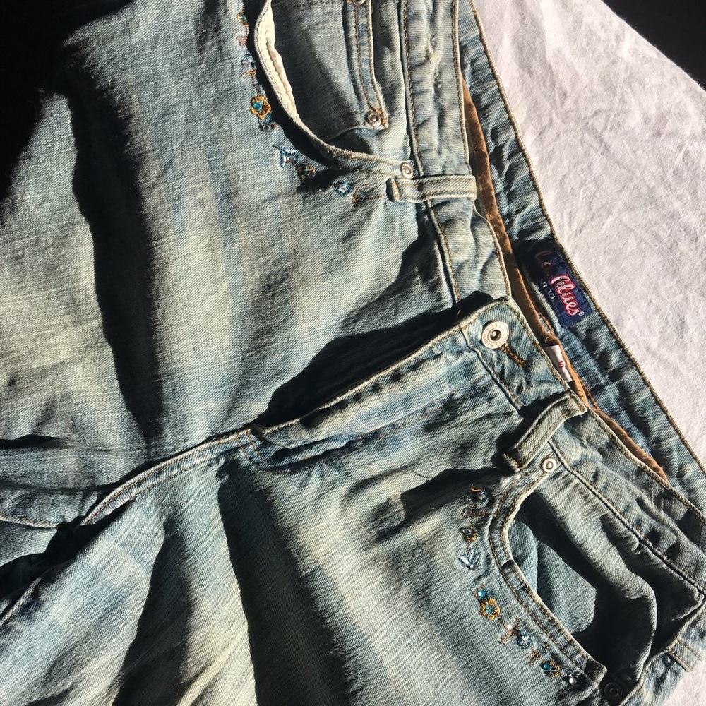L.A. Blue Knit Embellished Jeans